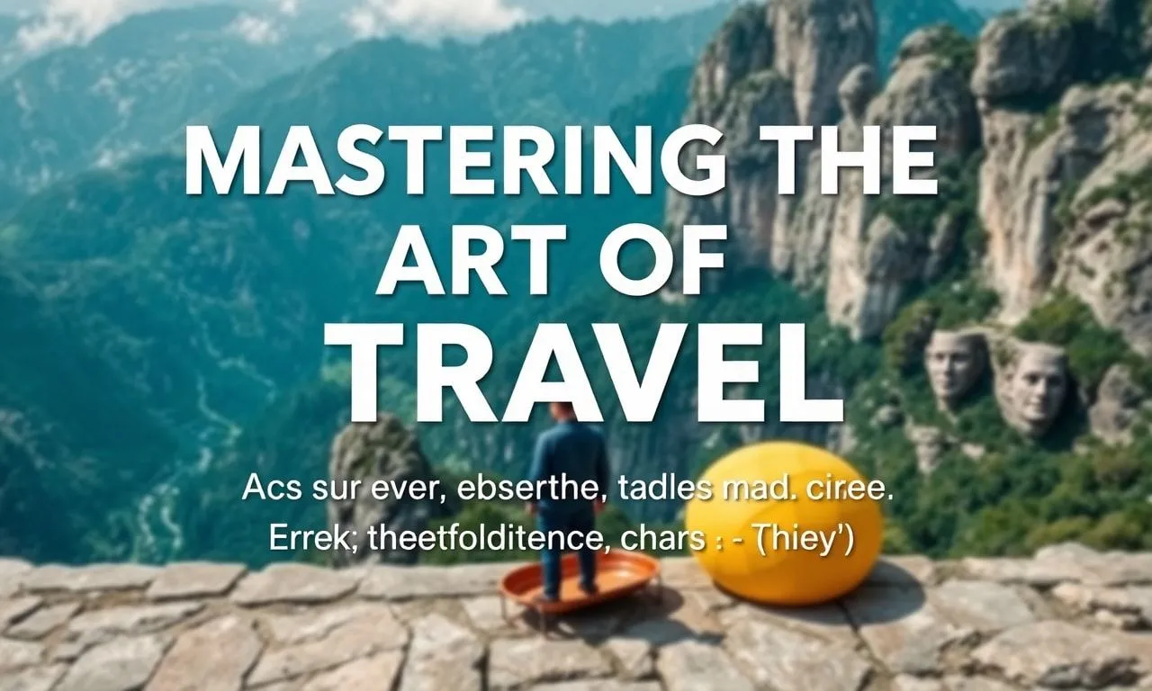 Mastering the Art of Travel: A Comprehensive Guide to Efficient and Enjoyable Journeys Mastering the Art of Travel: A Comprehensive Guide to Efficient and Pleasant Journeys