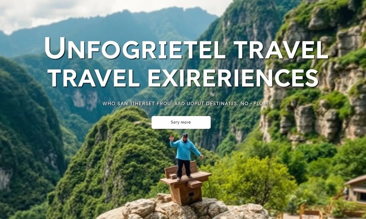 Unforgettable Travel Experiences: A Journey Through Unique Destinations Unforgettable Travel Experiences: A Journey Through Unique Destinations