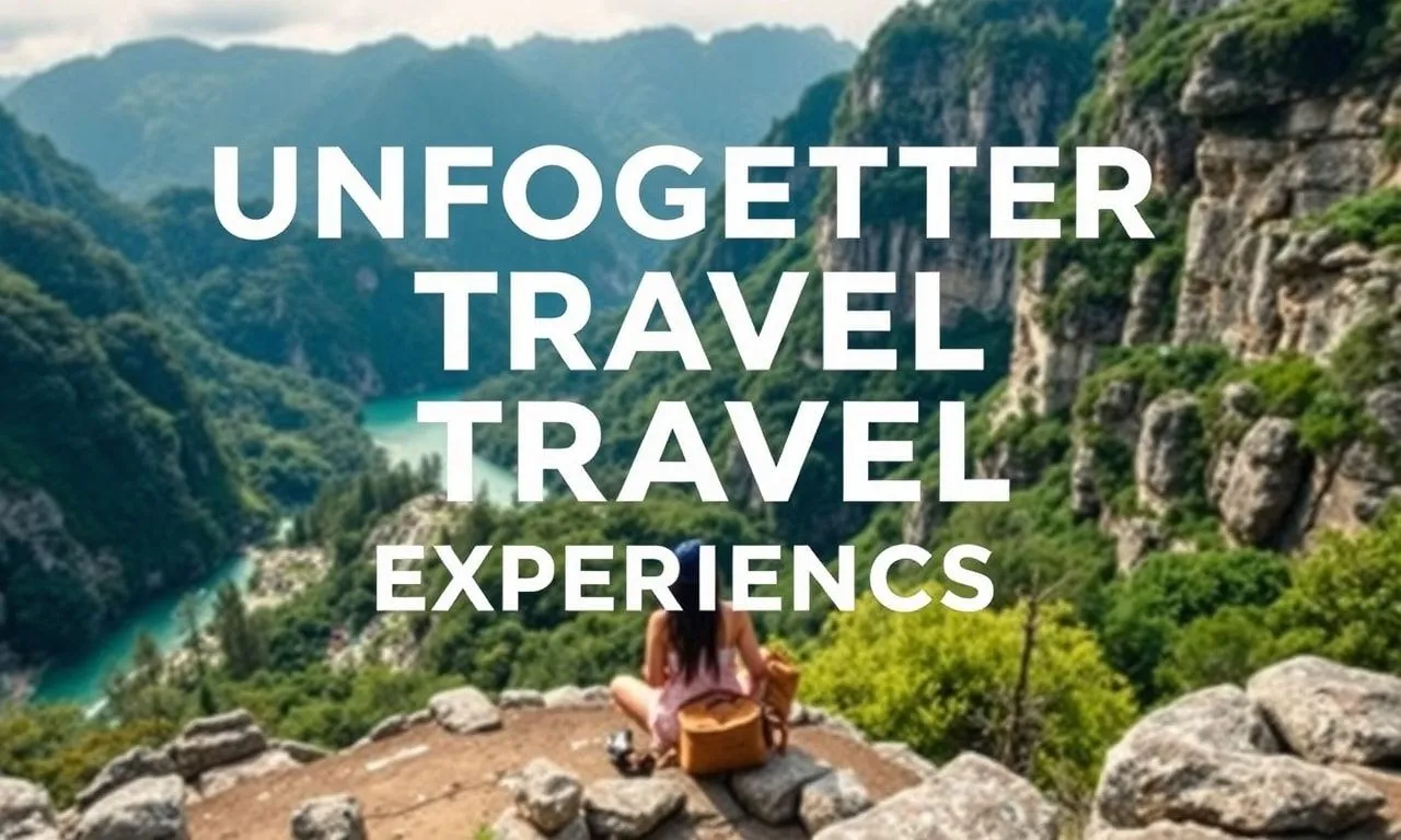 Unforgettable Travel Experiences: Where to Go and What to Do Unforgettable Travel Experiences: Where to Go and What to Do