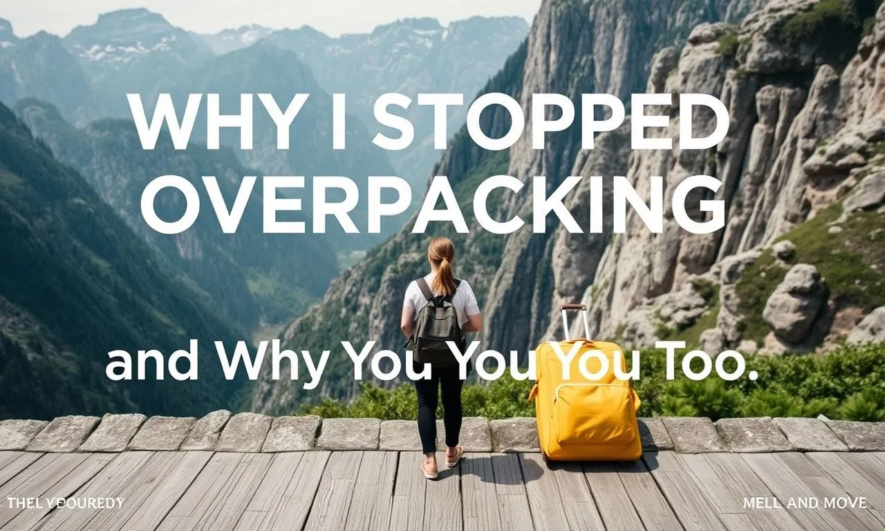 Why I Quit Overpacking and You Should Too Why I Stopped Overpacking and Why You Should Too