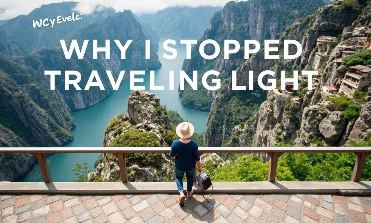 Why I Quit Packing Light and Embraced the Chaos Why I Stopped Traveling Light and Learned to Love the Chaos
