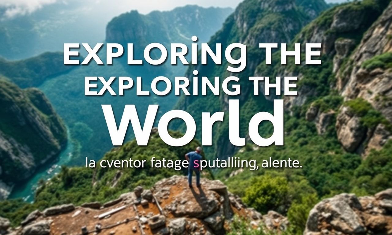 Exploring the World: A Comprehensive Guide to Travel and Adventure