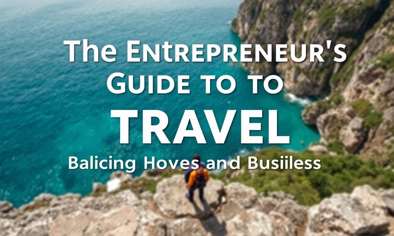 The Entrepreneur's Guide to Travel: Balancing Adventure and Business
