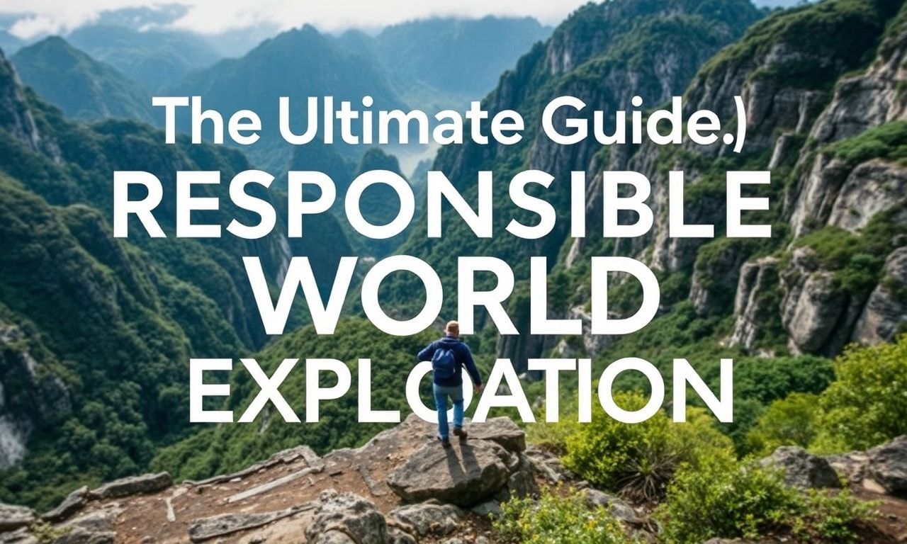 The Ultimate Guide to Sustainable Travel: Exploring the World Responsibly