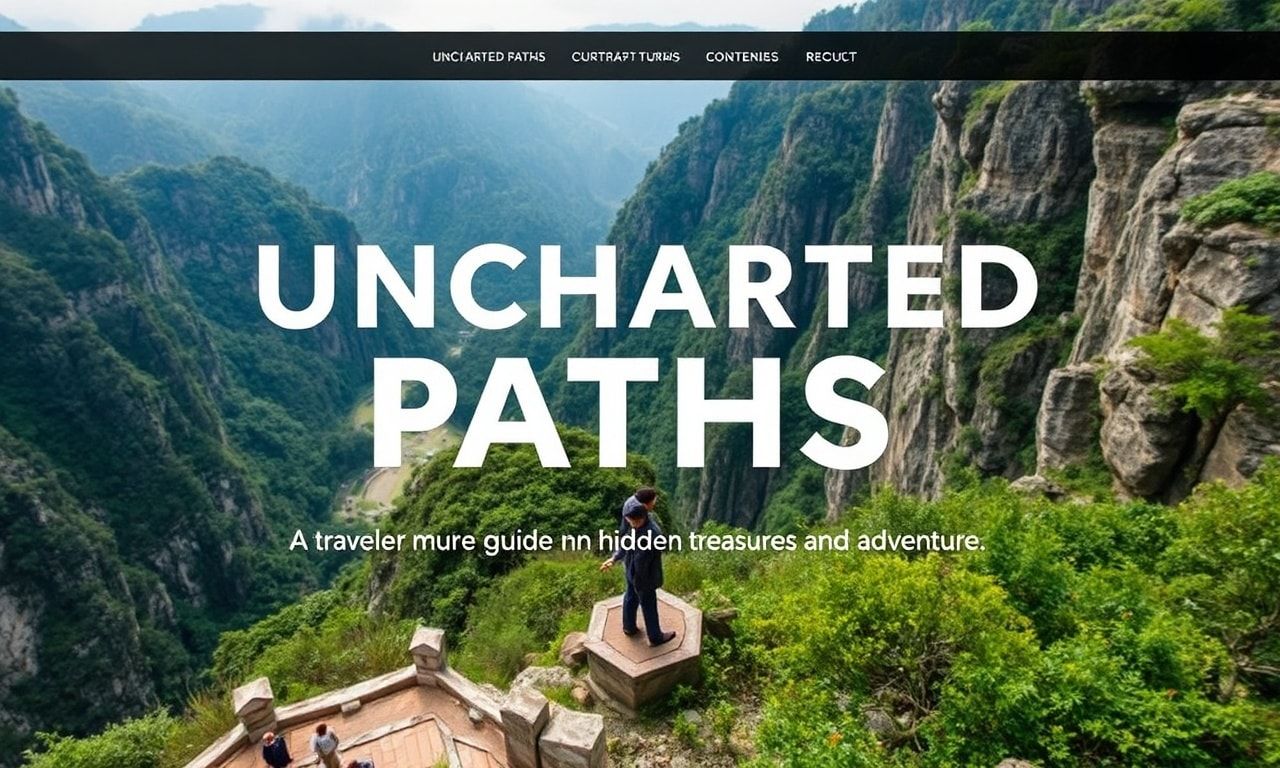 Uncharted Paths: A Traveler's Guide to Hidden Gems and Adventure