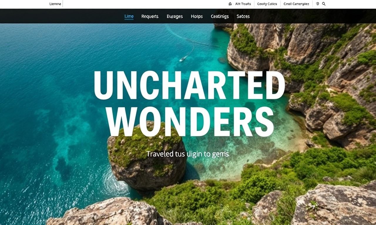 Uncharted Wonders: A Traveler's Guide to Hidden Gems