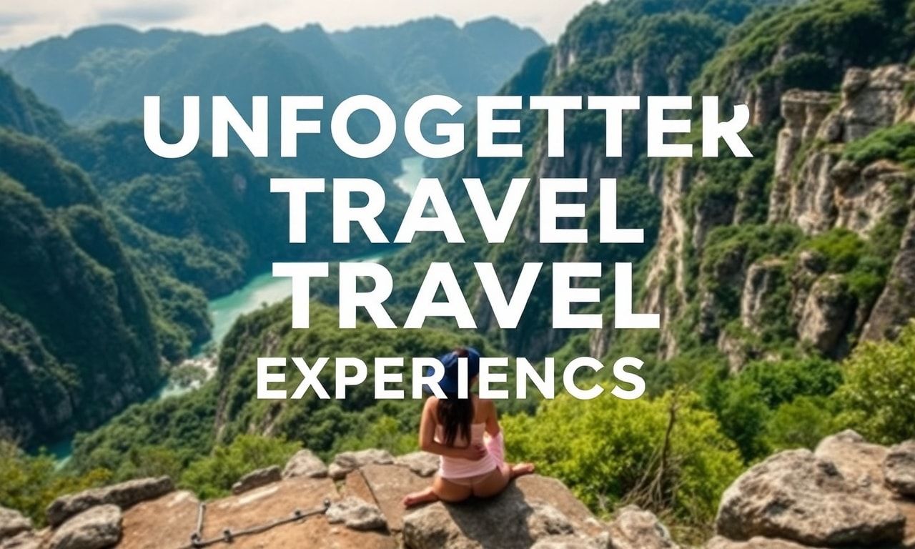 Unforgettable Travel Experiences: Where to Go and What to Do
