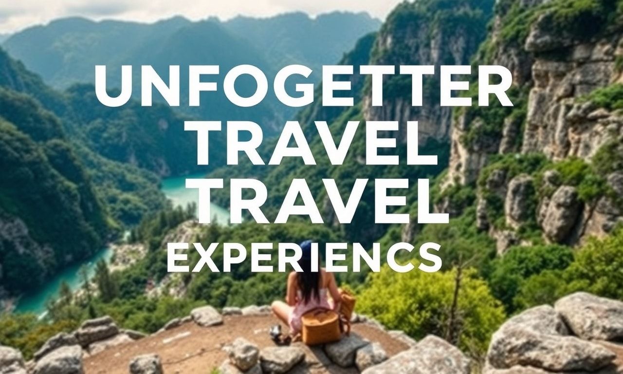 Unforgettable Travel Experiences: Where to Go and What to Do