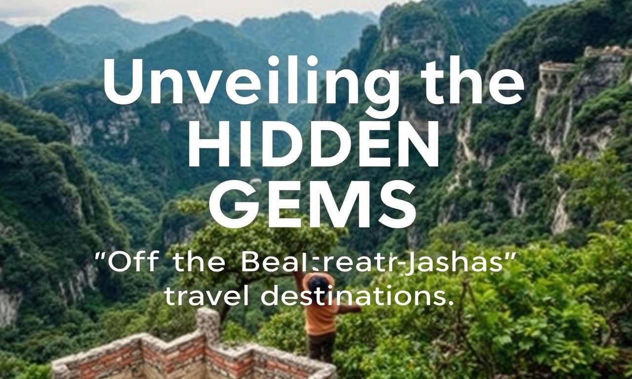 Unveiling the Hidden Gems: Off-the-Beaten-Path Travel Destinations