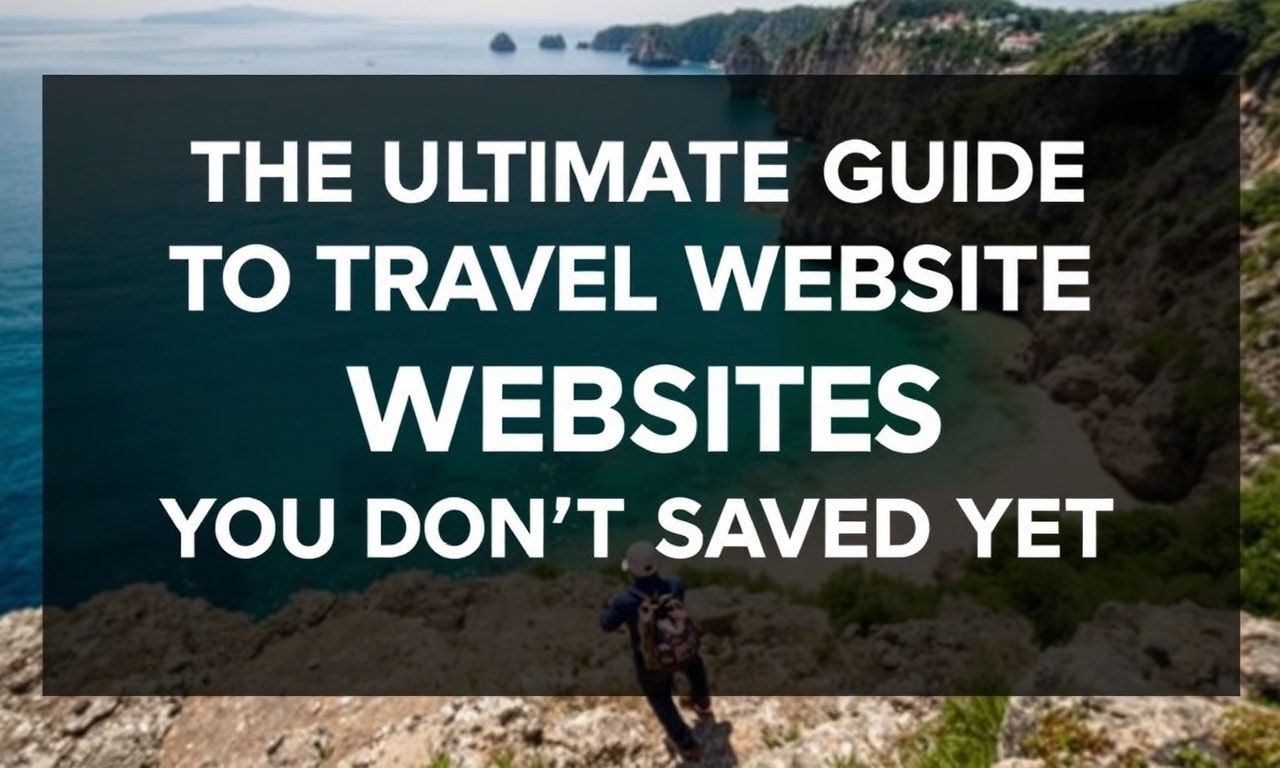 The Ultimate Guide to Travel Websites You Haven't Bookmarked Yet