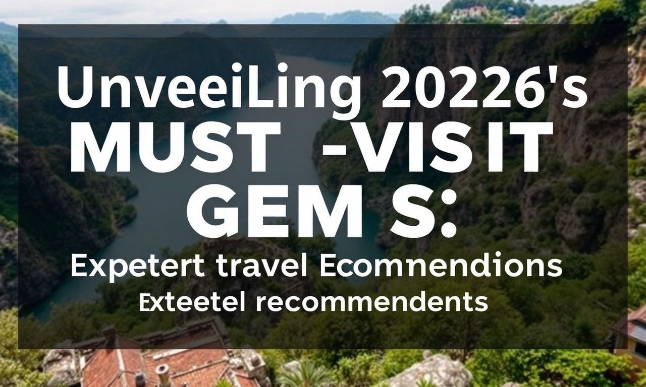 Unveiling 2026's Must-Visit Gems: Expert Travel Picks