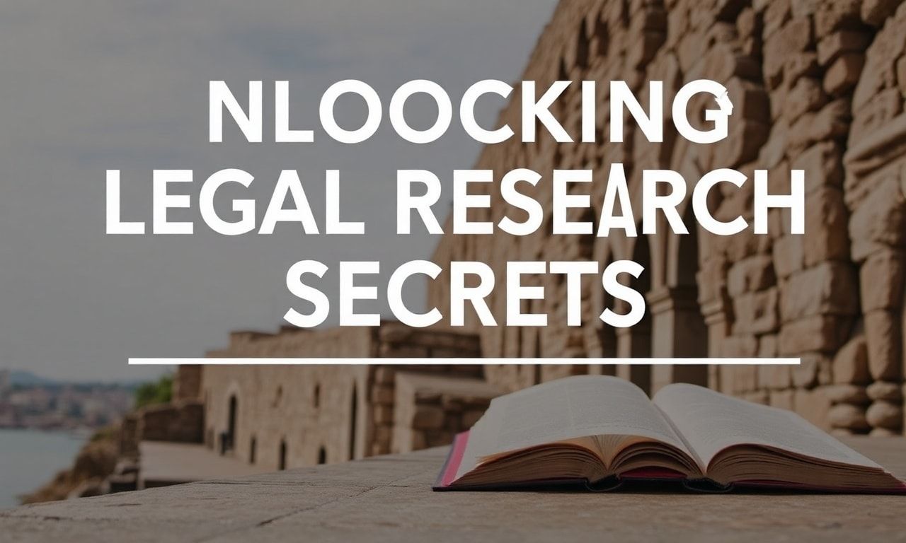 Unlocking Legal Research Secrets: A Traveler’s Guide to Academic Resources